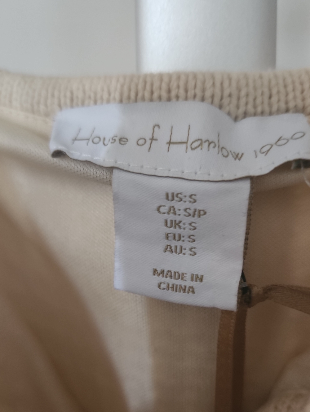 House of Harlow 1960 Cream Knit Tie-Front Midi Dress - Picture 5 of 12